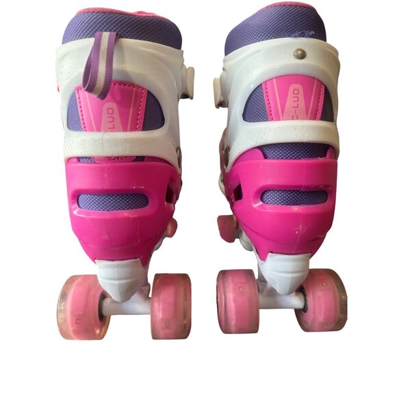 Sowume Adjustable Girl's Roller Skates, Light Up Colorful Wheels, Medium-(13-3 U - Picture 4 of 7